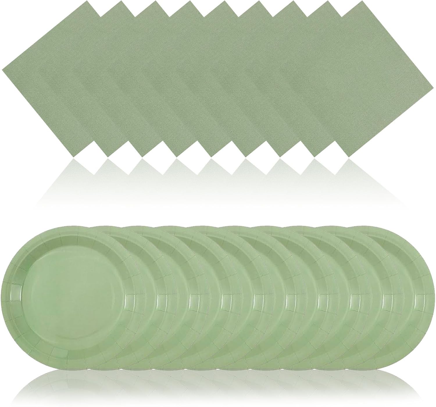 100Pcs Sage Green Party Supplies Serves 50 Sage Green Party