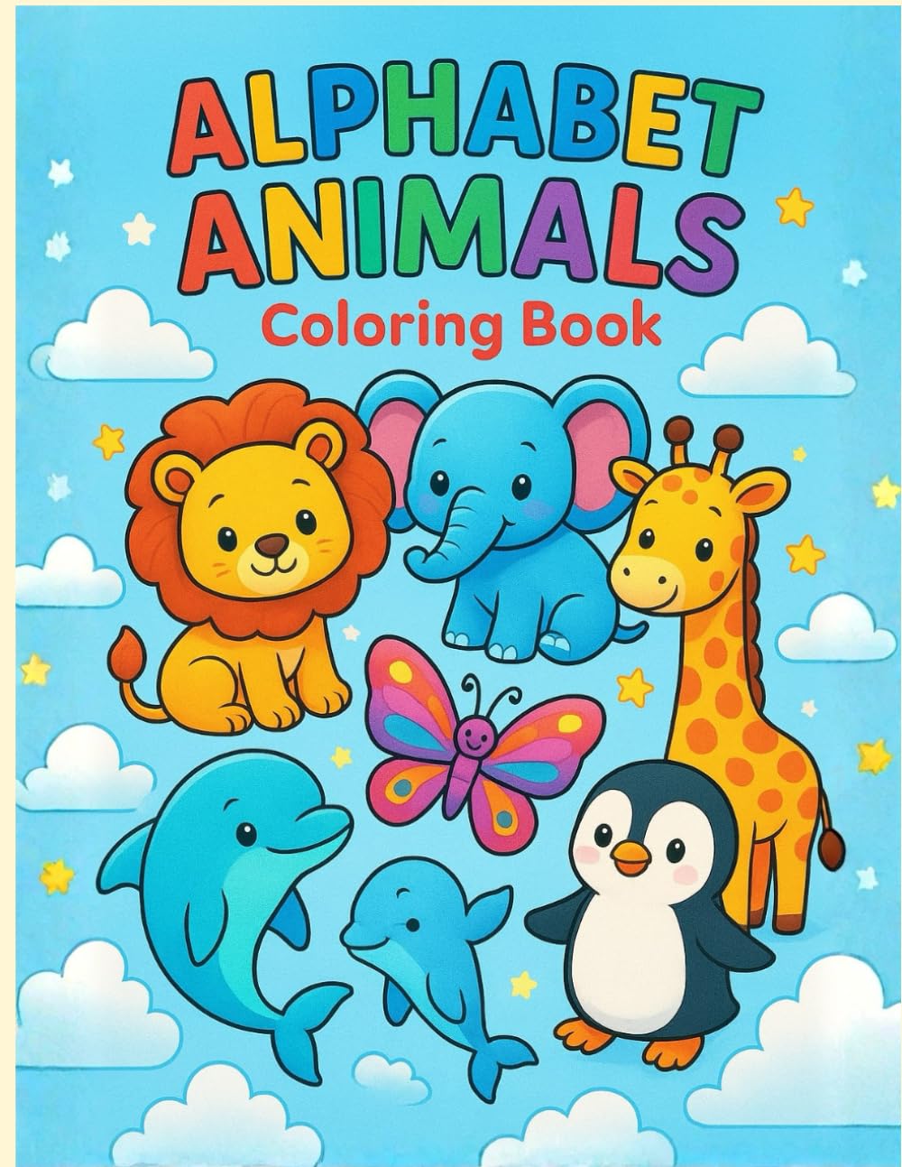 Alphabet with animals: Coloring Book (Color & Wonder Studio)