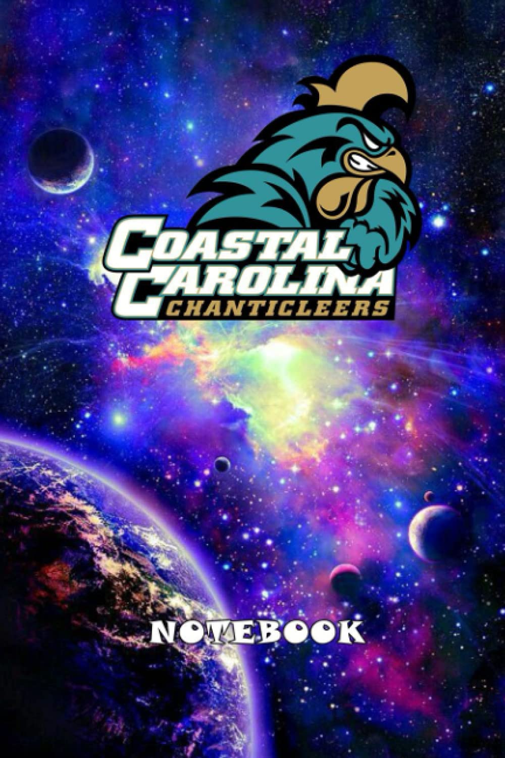 NCAA Coastal Carolina Chanticleers Notebook Soft Cover 100 Pages 6 x 9 Inches | Christmas, Thankgiving , Halloween Gifts #3