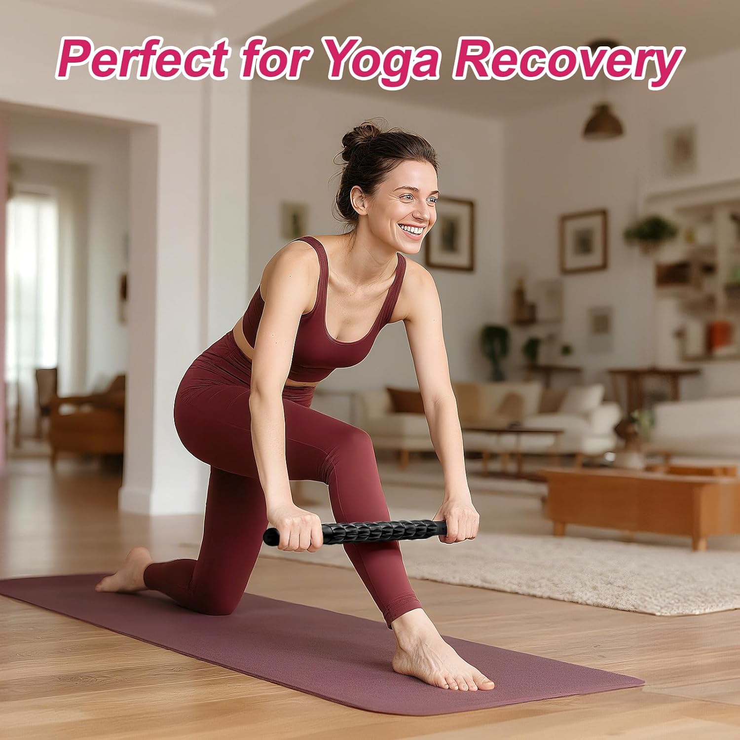 Massage Roller, Muscle Roller Stick, Therapy Roller Stick for Legs, Calf, Thigh, Lipo Roller for Relief Muscles, Deep Tissue Massage Rolling Pin for Trigger Points, Help Sore Muscle Recovery - Image 7