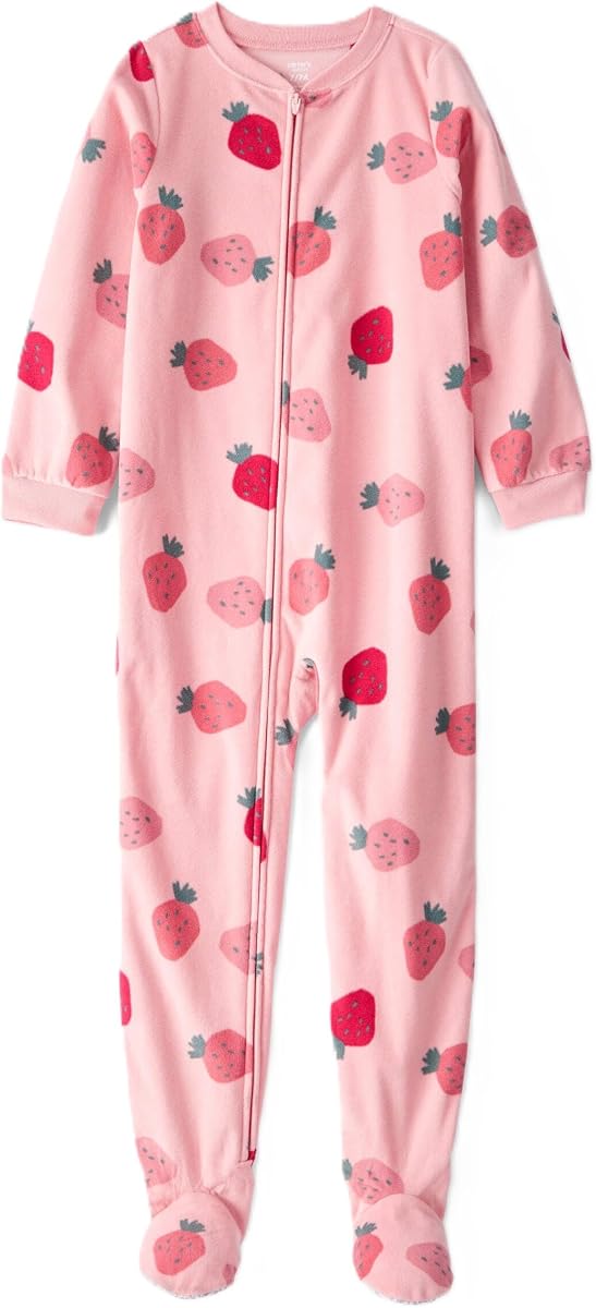 Carter's Big Girls Footed Microfleece PJ's Sleeper Pajamas