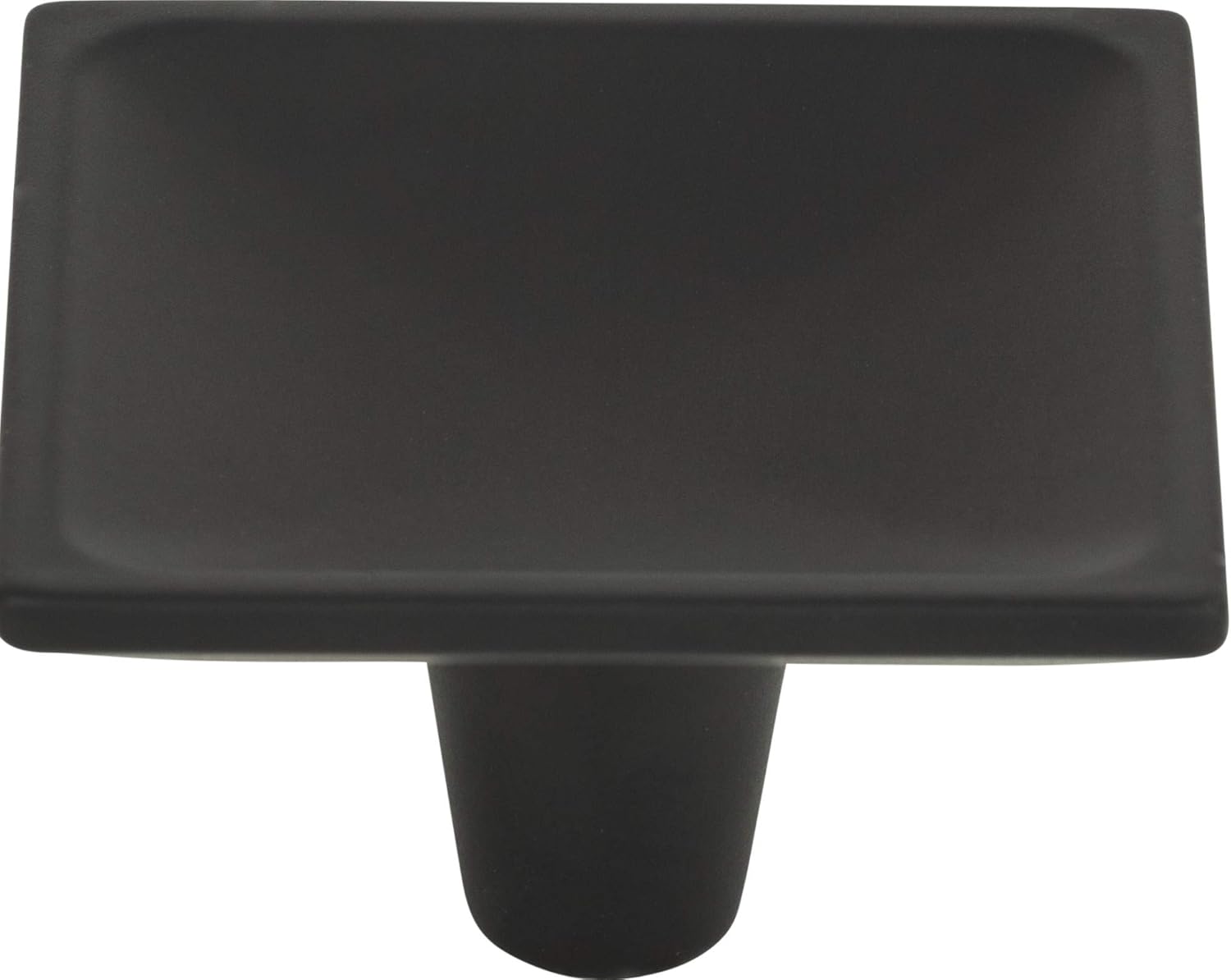 Atlas Homewares 227-BL 2-Inch DAP Square Knob, Black