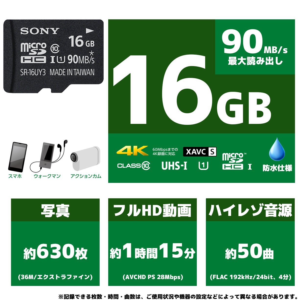125枚セット ソニー microSD 16GB 変換アダプター付