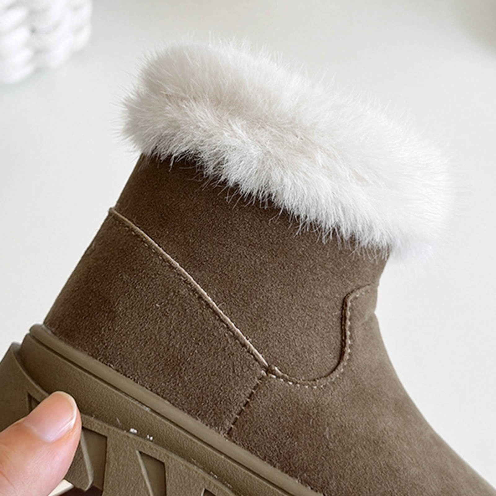 Stivali per Bambine e Ragazze Stivaletti da Neve Ragazzi Inverno Scarpe con Invernali Bambini Scarpe con Suola Antiscivolo in Gomma e Calda Foderati Stivali da Neve Bambini Pelliccia Calda Boots 21-35