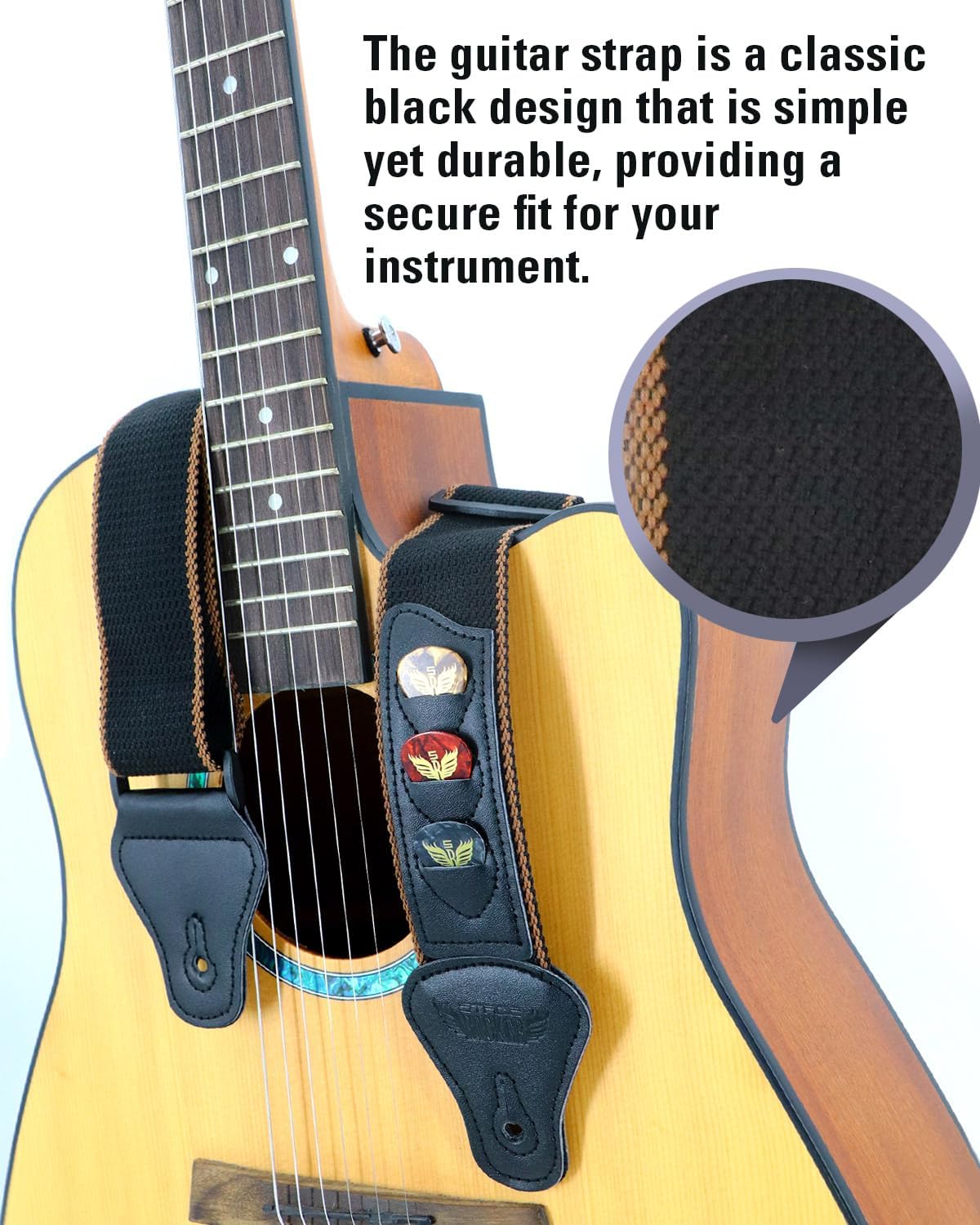 Stage Rocker Guitar Accessories Gift Box for Acoustic and Electric Guitars, 5-in-1 Essential Gift