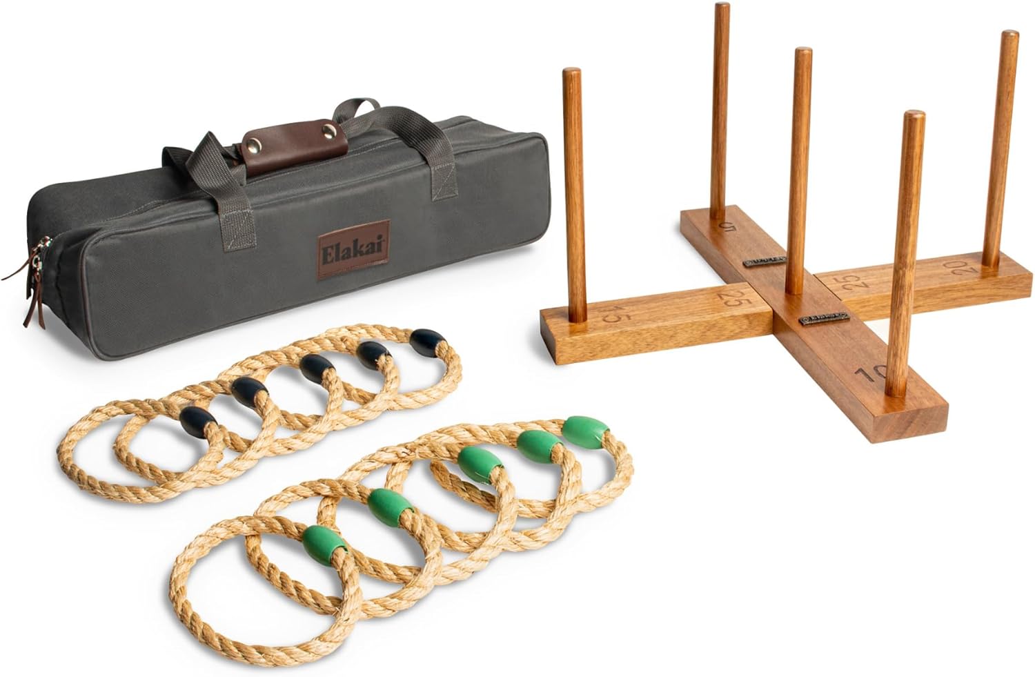 Elakai Outdoor Games for Adults and Family Premium Carry Bag Included Ring Toss