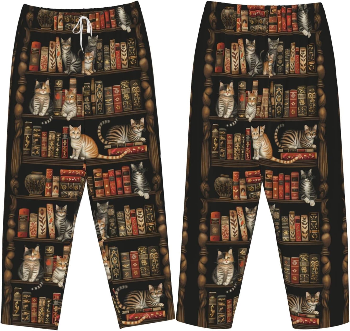 Delerain Women's Pajama Pants With Pockets, Casual Loose Lounge Pants Drawstring Elastic Waist Wide Leg Pjs Bottoms for Women - Image 6