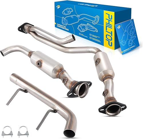 PHILTOP Left and Right Catalytic Converter Kit Direct-Fit Compatible with Ford F