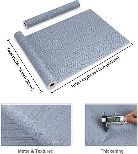 Miniatura 8 de CRE8TIVE Papel tapiz de color verde menta para despegar y pegar, papel de contacto de tela de hierba sintética para gabinetes, papel tapiz