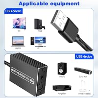 Adaptor audio optic XMSJSIY USB la SPDIF Toslink cu cablu jack de 3,5 mm, 1,2 m, pentru TV, PS5, PS4, PC, laptop, smartphone, boxe și amplificatoare 7