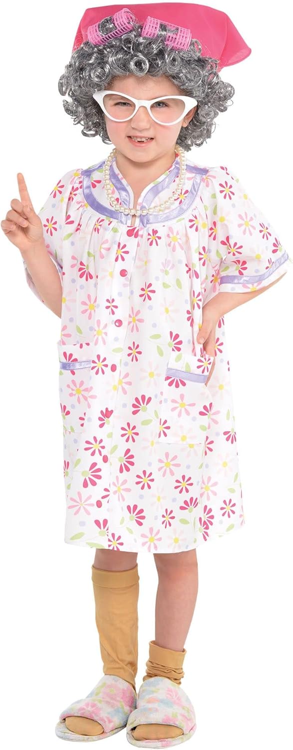 amscan Girls Little Old Lady Costume