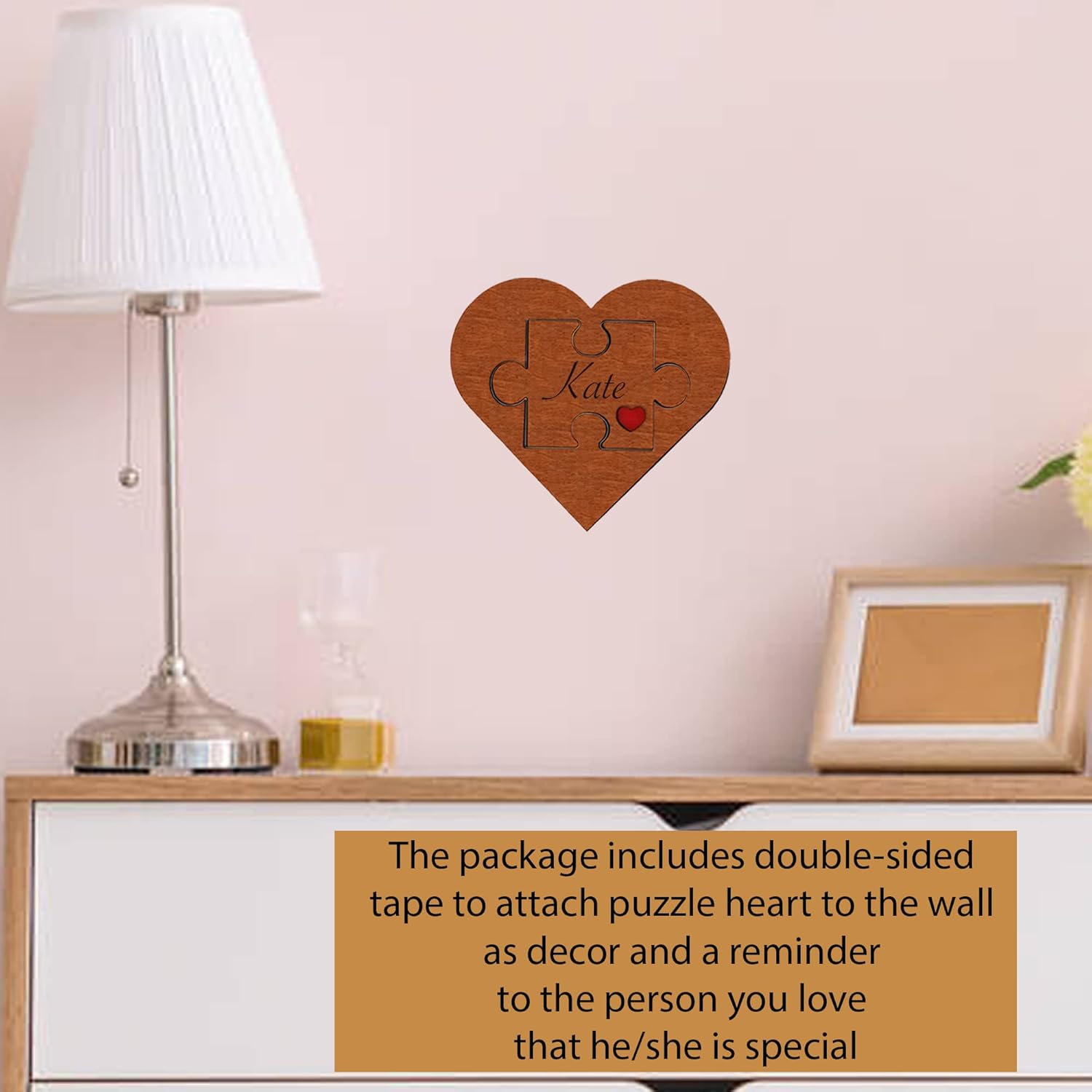 Personalized Will You Be My Girlfriend Sign - Engraved Wood Surprise Relationship Proposal Ideas, Custom Name Missing Piece Puzzle Decorations, Will You Be My Boyfriend Card Wood, Quieres Ser Mi Novia - Image 6