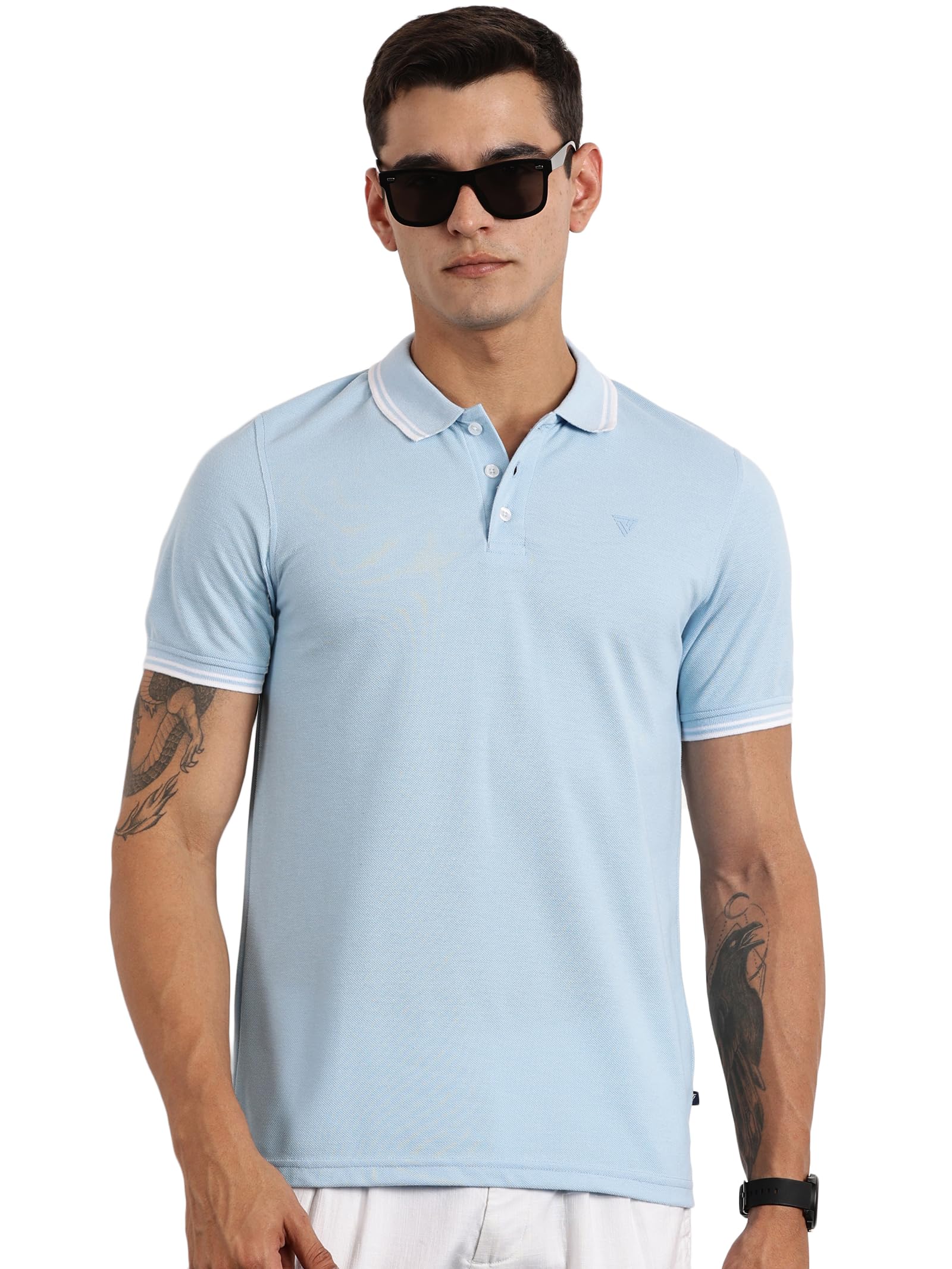 thomas scott Mens | Half Sleeve | Solid | Polo | Slim Fit | 100% Cotton | Collored | T-Shrit-picture-56