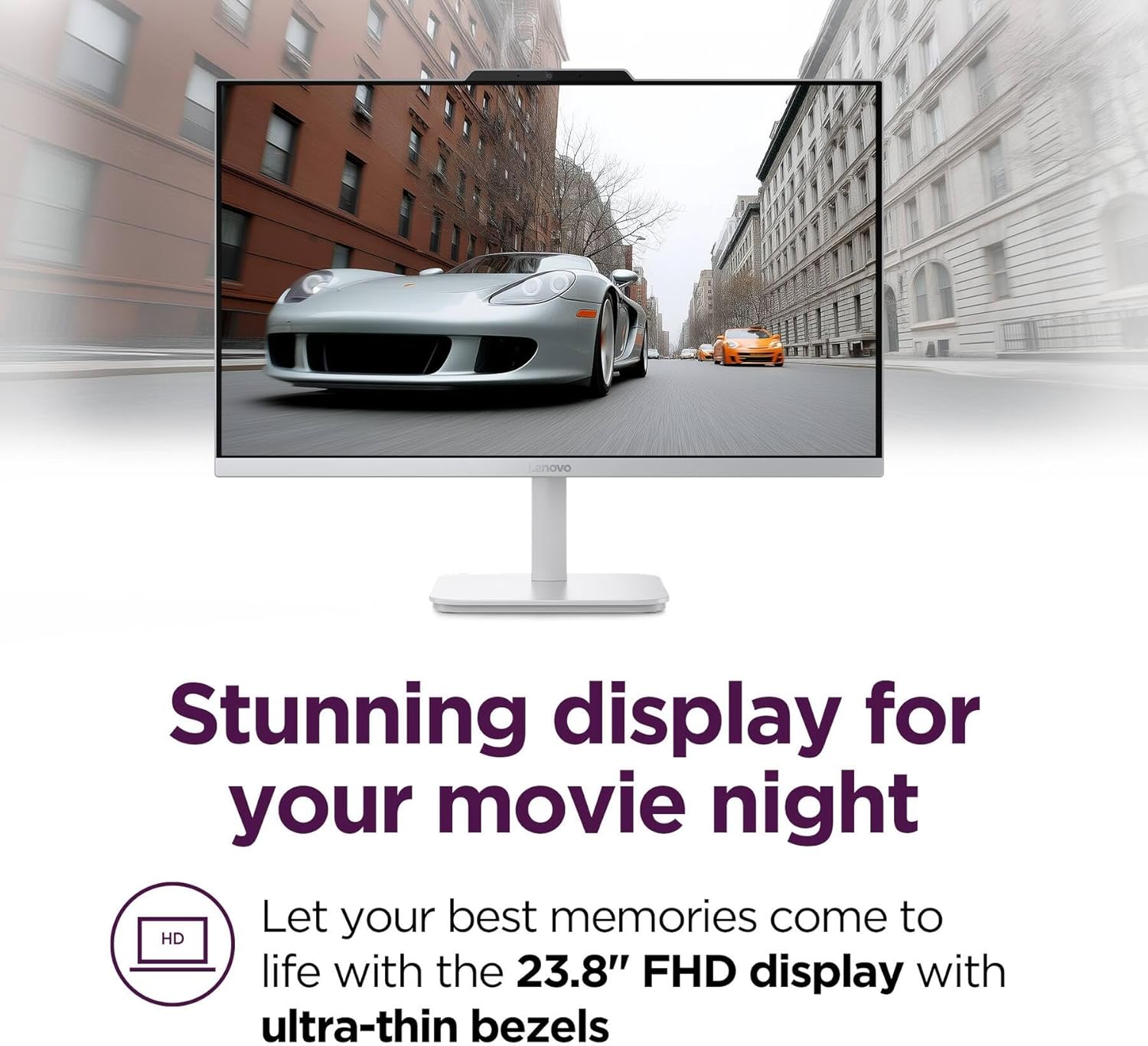 Lenovo A100 24” FHD All-in-One Desktop Computer, Intel 4-Core Processor, 16GB RAM, 512GB SSD, WiFi 6, Bluetooth 5.2, RJ45, Business & Home, Wired Keyboard and Mouse, Windows 11 Pro, W/Accessories - Image 5