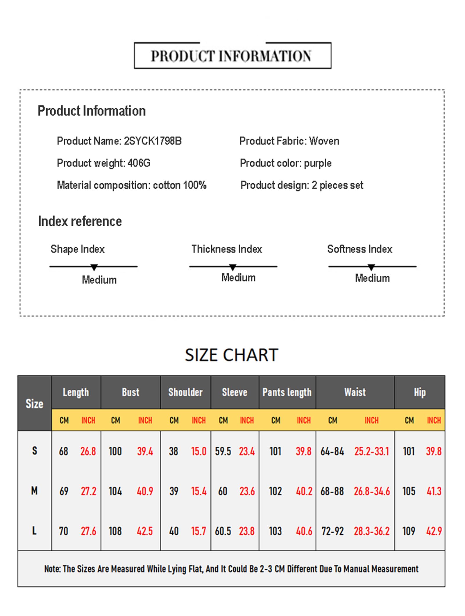 Piżama damska z długim rękawem, 2-częściowy zestaw bielizny nocnej Soft Loungewear Ladies Pjs Set with Pockets