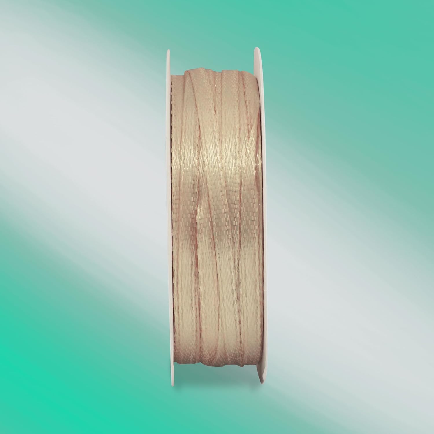 Gold Ribbon 3mm Double Satin Roll Satin Ribbon for Party Favours Wedding Christening Communion Confirmation Christmas 50m