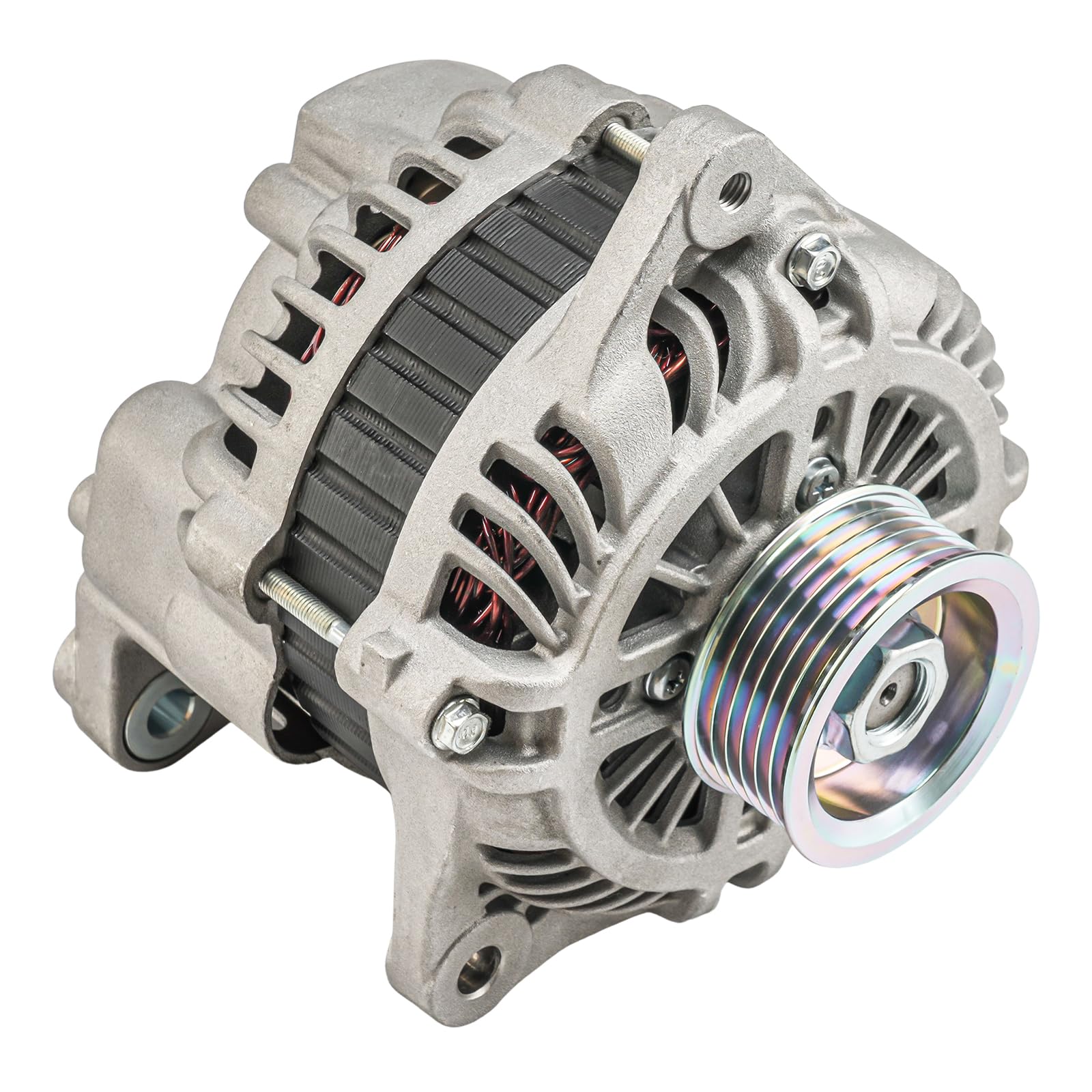 PHILTOP Alternator Compatible with INFINITI for 2003-2006 G35/350Z 2003-2008 FX35 2004 Pathfinder (110Amp) 11052N 12V CW 6 Groove Pulley-image-34