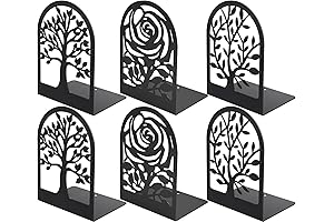 MaxGear Decorative Bookends: The Ultimate Support for Your Literary Treasures
