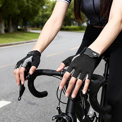 Miniatura 5 de Men & Women Fingerless Gym Gloves - Anti-Slip Breathable Workout Gloves for Weightlifting, Cycling, Training & Sports