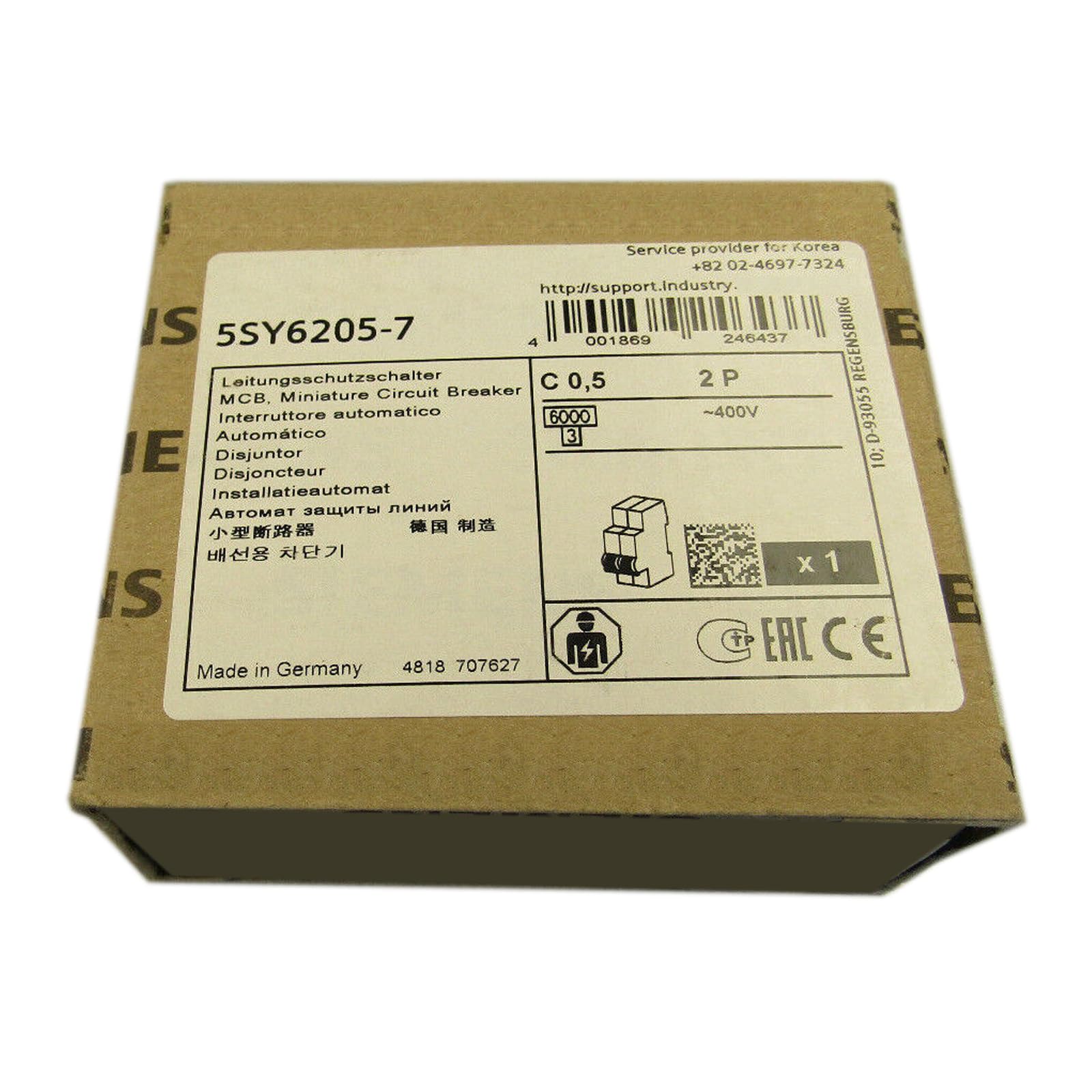 5SY6205-7 Disjoncteur bipolaire neuf et scellé boîte avec garantie 1 an