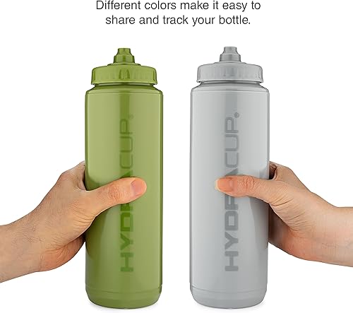 Miniatura 5 de Hydra Cup Paquete de 4 botellas de agua deportivas de 32 onzas, botella de agua deportiva de flujo rápido con batidor de bola, botella de agua para