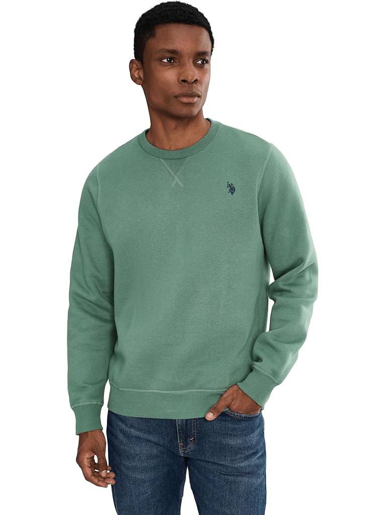 U.S. POLO ASSN. Long Sleeve Popover Crew Neck Fleece Sweatshirt