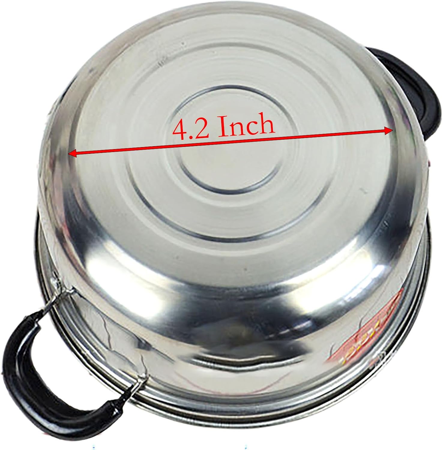 Small Saucepan, 0.9 Quart Double Handle Milk and Soup Pot with Lid for Warming, Cooking and Boiling Milk, Spaghetti, Soup in Kitchen and Outdoor (16cm)