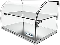 Vista 4 de KoolMore - Vitrina comercial estilo encimera para panadería DC-2C de 22 pulgadas, con vidrio curvado delantero y puerta trasera - 1.5 pies cúbicos
