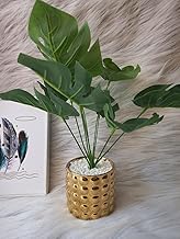Artificial Plant with Soft Colors Adds Elegance and Calm to Any Corner in Your Home or Office (Gold)