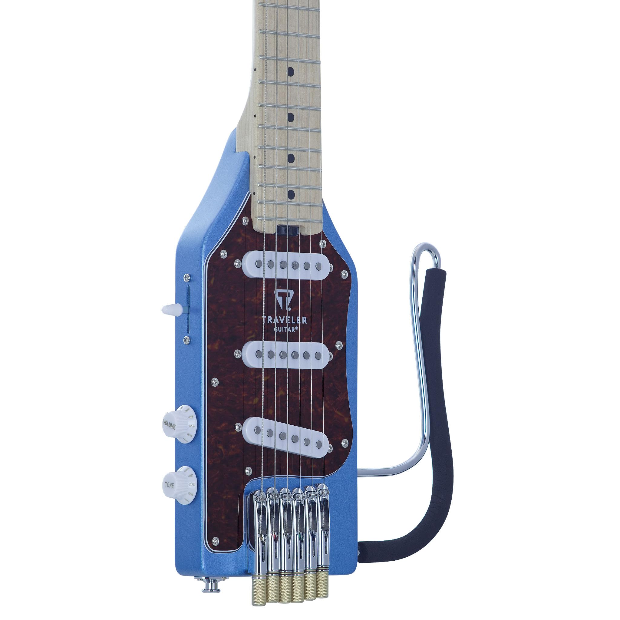 Traveler Guitar - Ultra-Light Electric Deluxe - Satin Blue Metallic