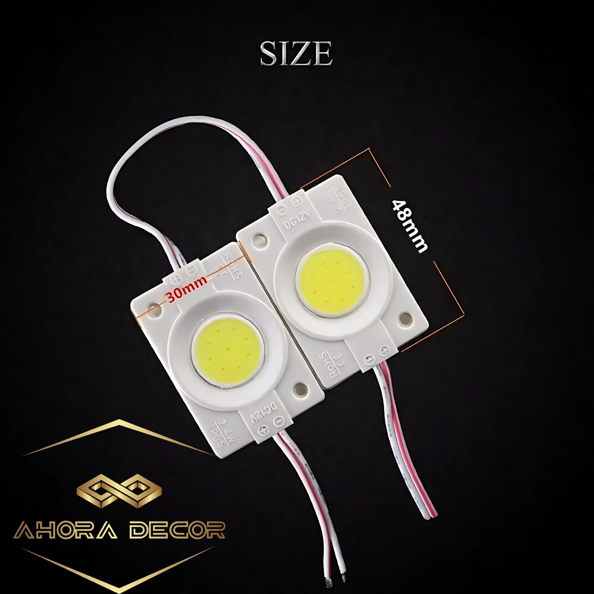 Ahora Decor – 20 Pieces (White) 12V DC 2.4W Coin LED Light Module – Waterproof & Energy-Efficient LED Bulb for Home, Temple, Car, Bike, DIY Projects & Signboards - Image 7 thumbnail