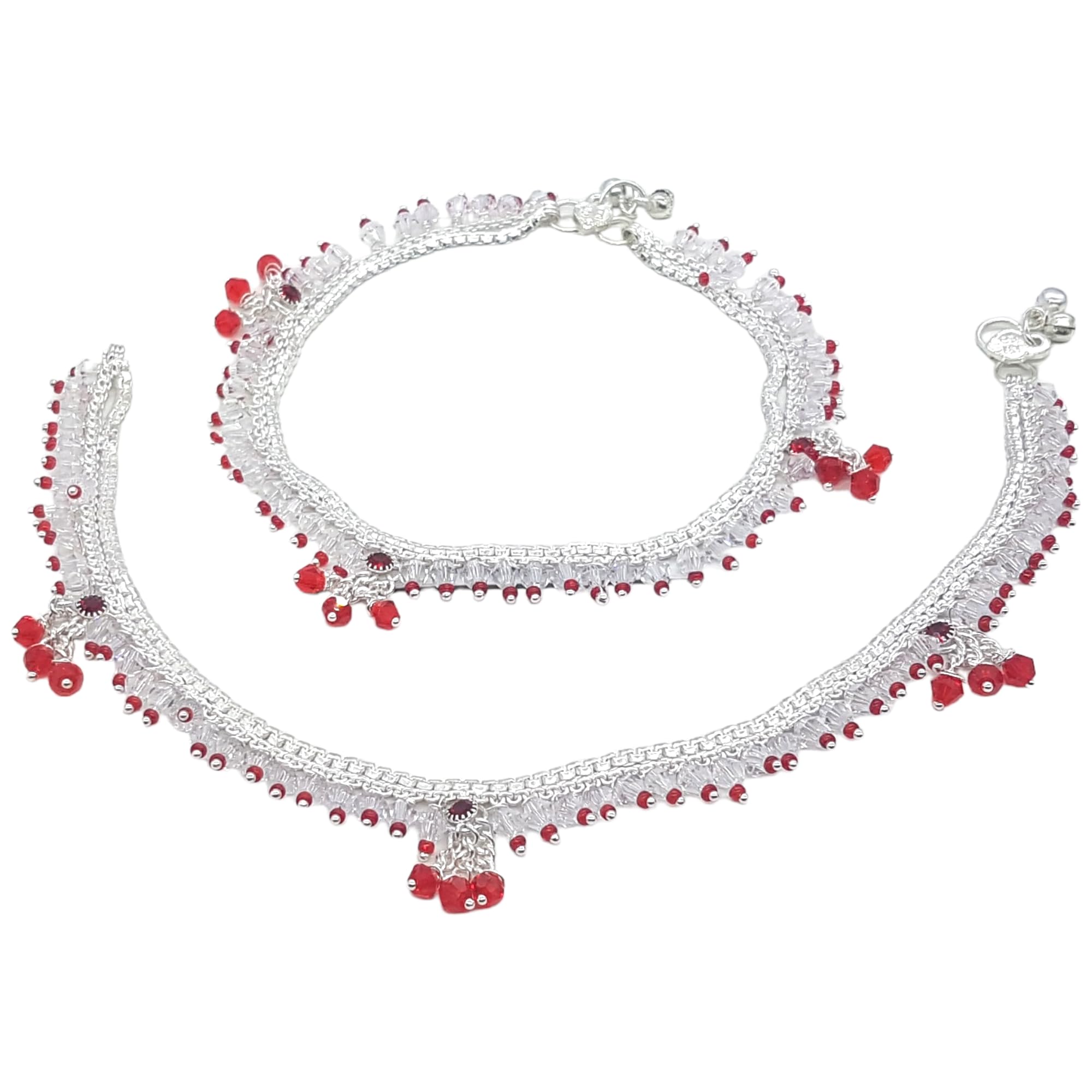 br ornaments Anklet For Women | Anklet For Girls | Party Wear Anklet | Wedding Wear Anklet | Daily Wear Anklet Payal (Pack of 2)-picture-27