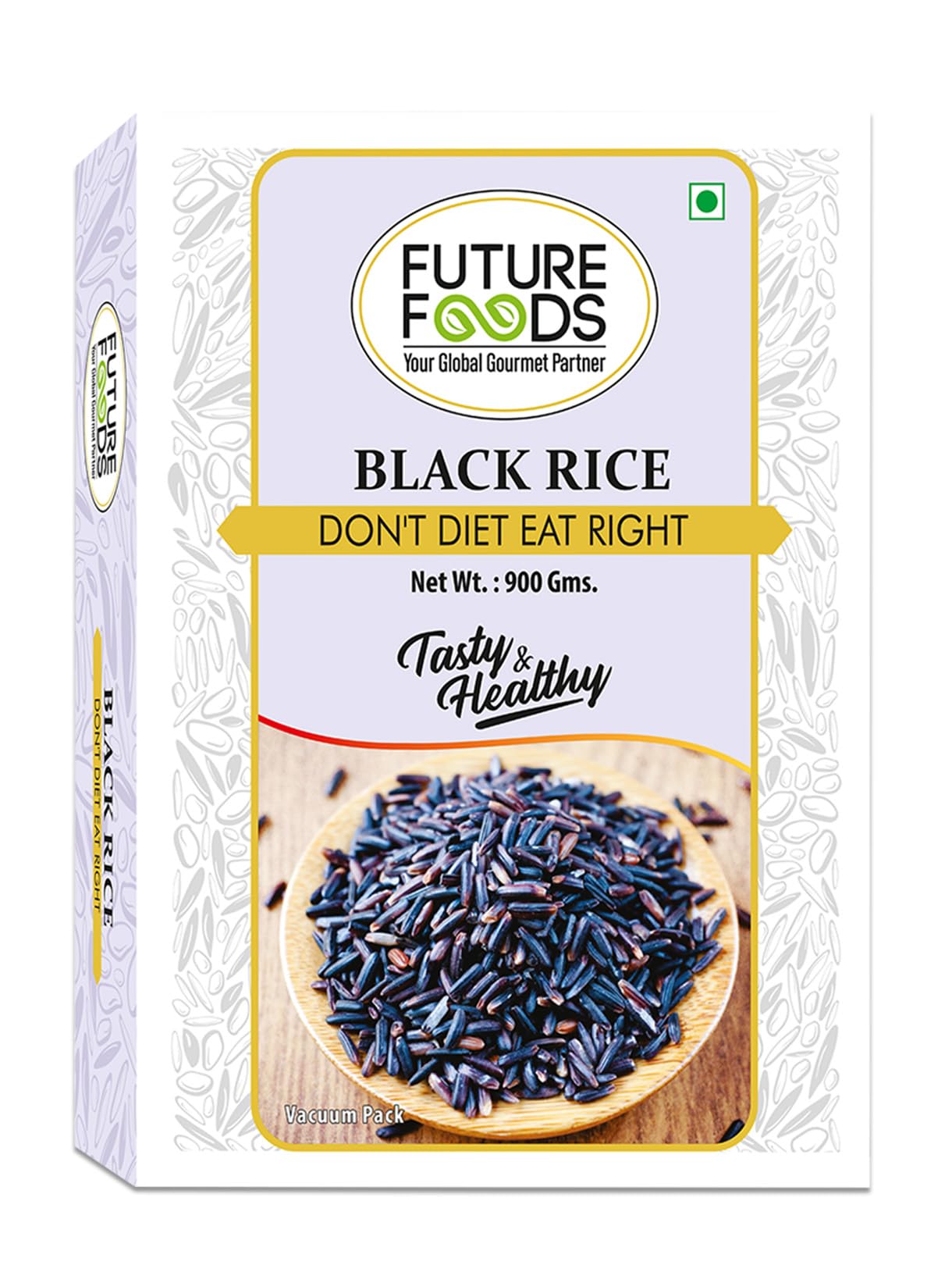 Future Foods Black Rice 900 gram| Protein Rich | Rich in Antioxidants | All Natural | Aromatic & Unpolished | Natural Detoxifier & Fiber Source | Prevents the Risk of Diabetes & Obesity,