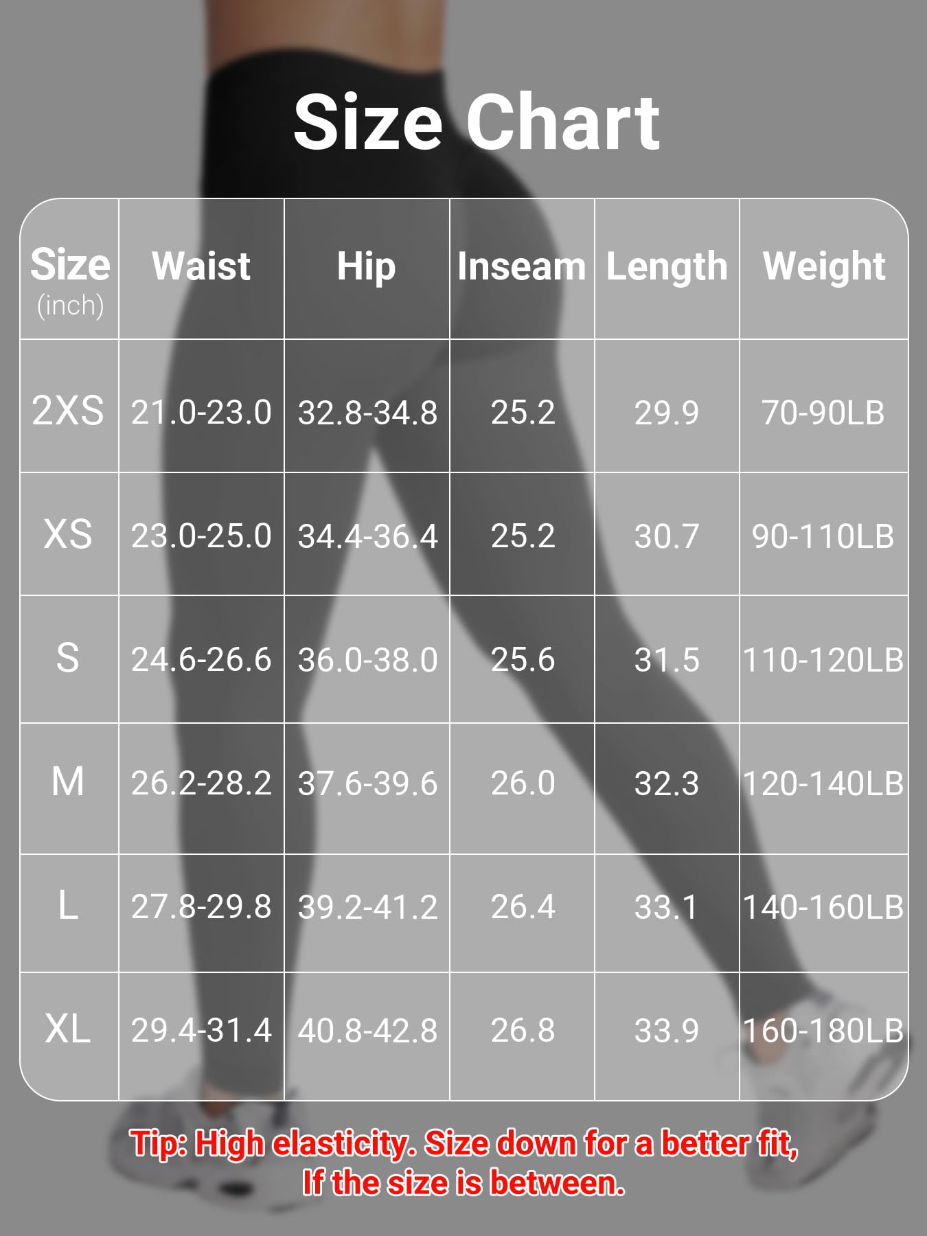 YEOREO SoftHue Ukryte legginsy treningowe dla kobiet bez szwu średni niski stan 63 cm Impact spodnie do jogi kontrola brzucha