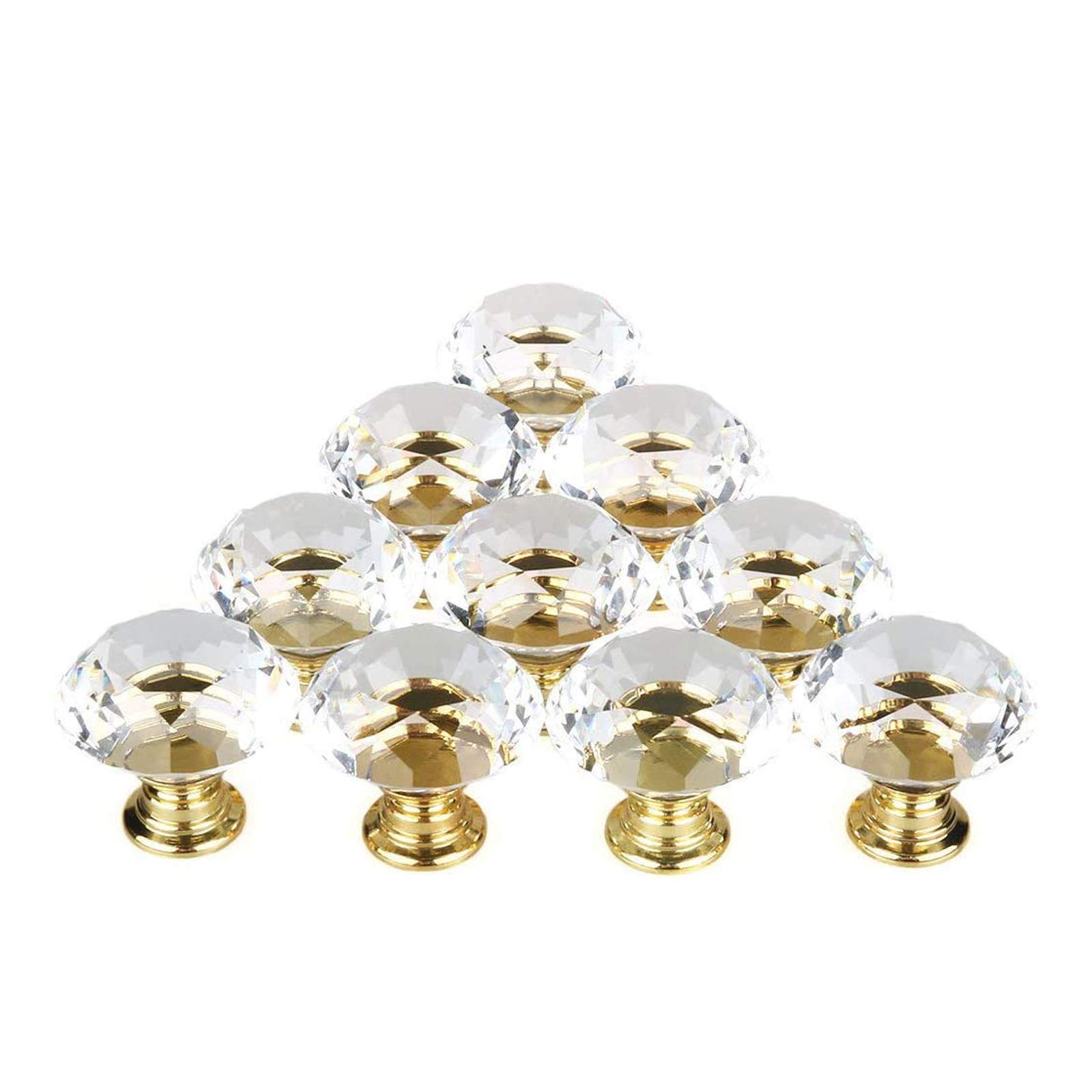 Amazon.co.jp: つまみ ハンドル 引き出し取っ手 クリスタルガラス