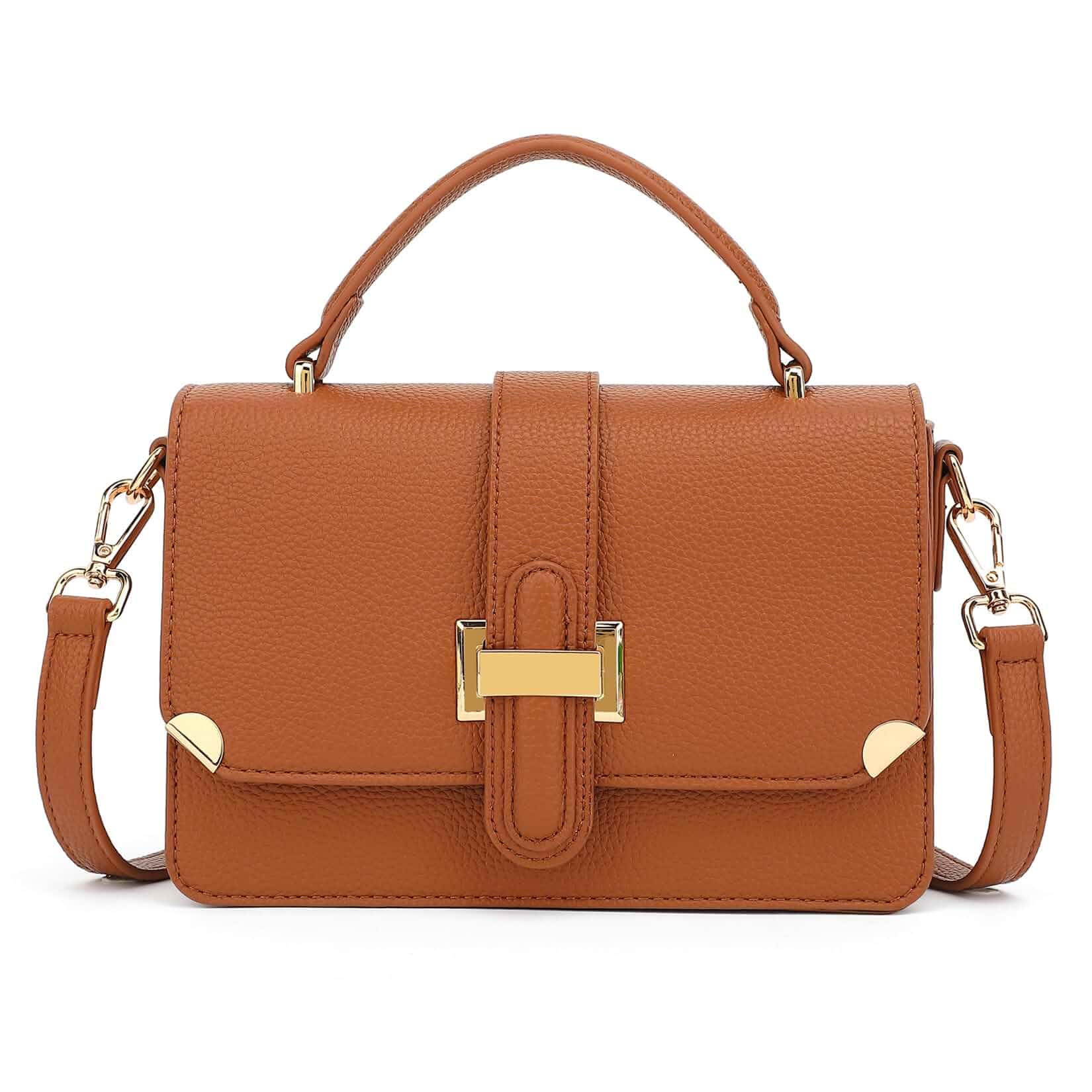 LL LOPPOP Women's Small Classy Crossbody Purse Top Handle Handbags Leather Satchel Bags for Women