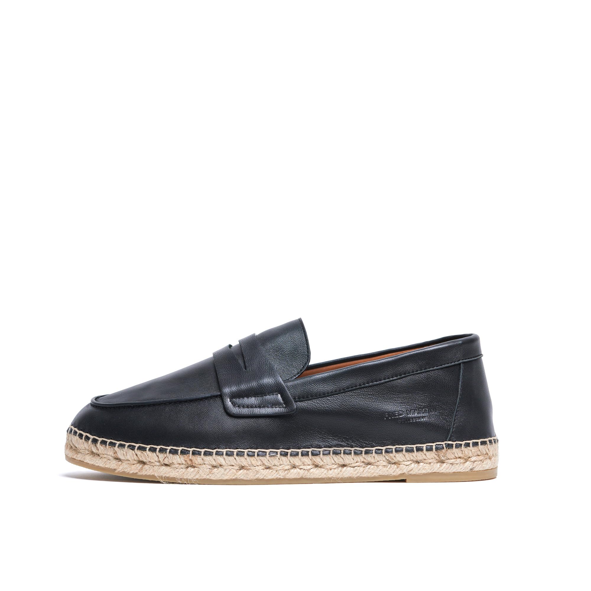 DESIGN - Mocassins en daim avec semelle naturelle - Rose pâle