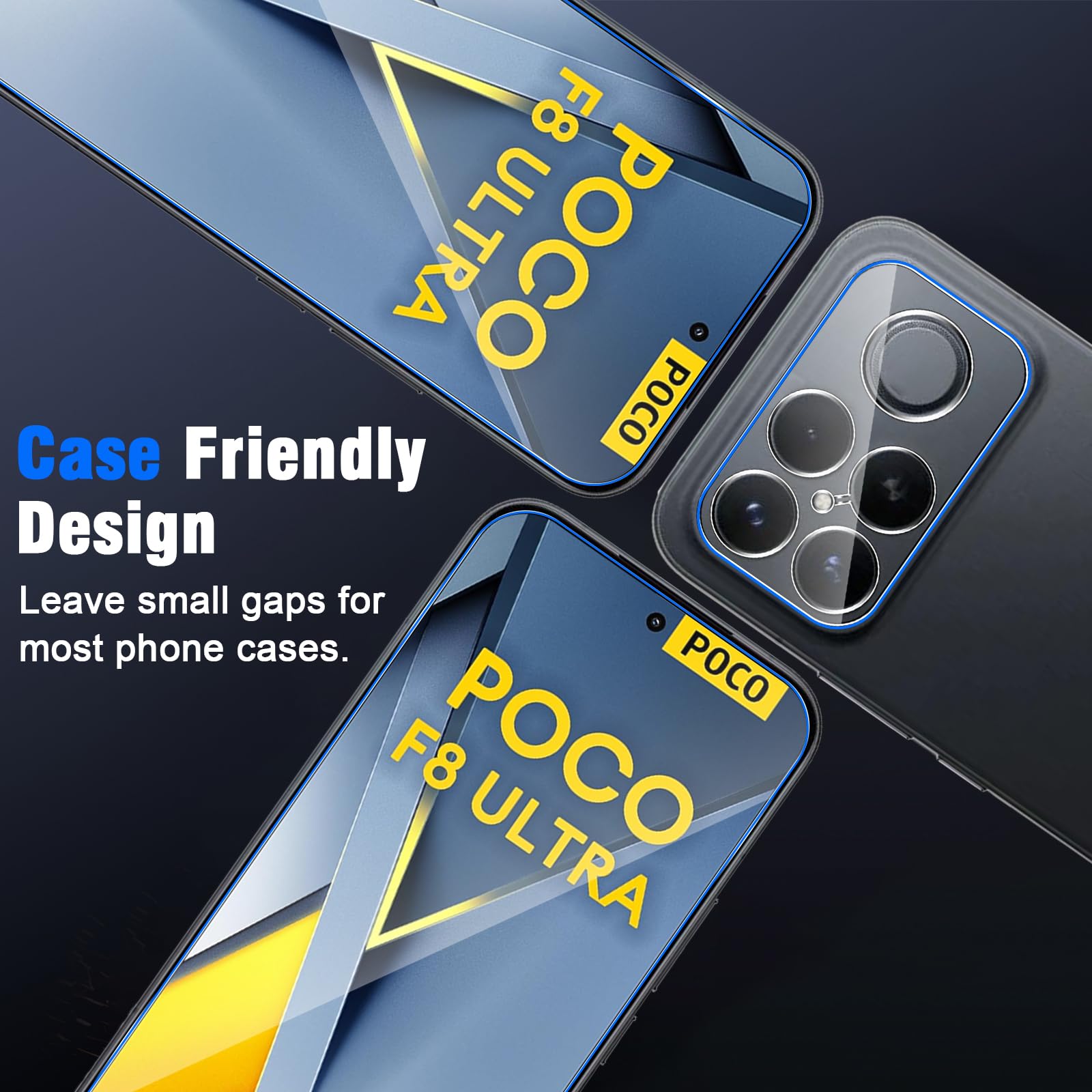 Rosso Xiaomi Poco F5 9H Tempered Glass Screen Protector | gsmpunt