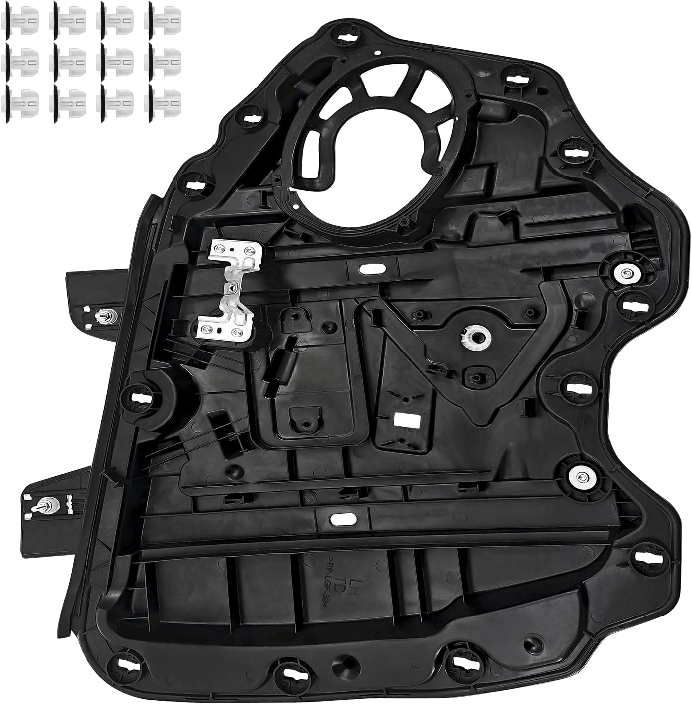 Window Regulator Front Left Side Door W/Carrier Compatible with Lincoln Aviator 2020-2025, w/o Sensors and Motors, Replace # LC5Z5823209B LC5B5232014G L2C75823209A