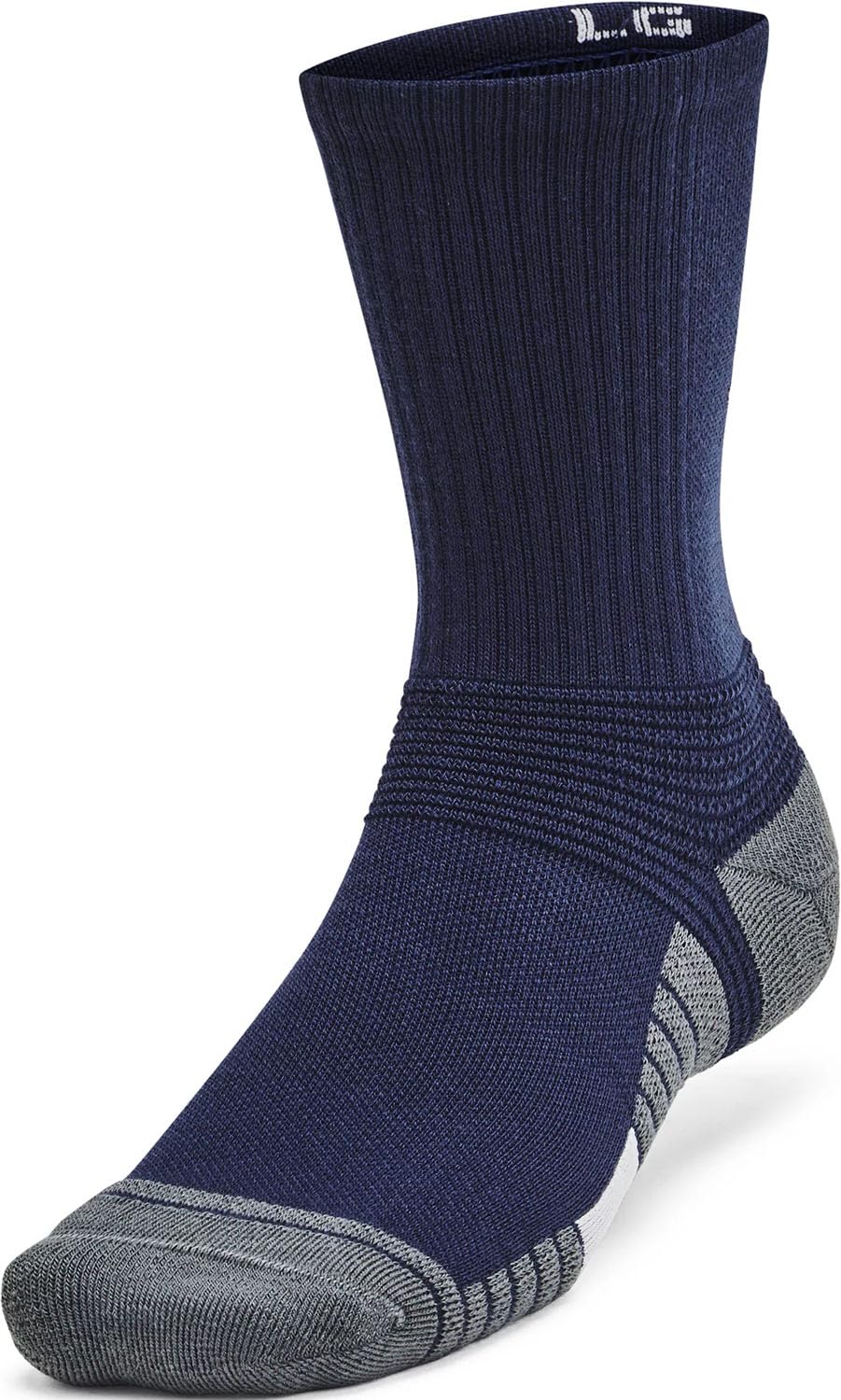 Under Armour - Unisex Team Crew Socks, Color Midnight Navy (410), Size: X-Large