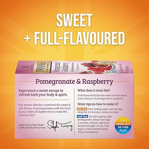 Vista 179 de Twinings, Pure Green Tea - Té verde con sabor suave y aroma atractivo con cafeína, disfruta caliente o helado, bolsas de té individuales