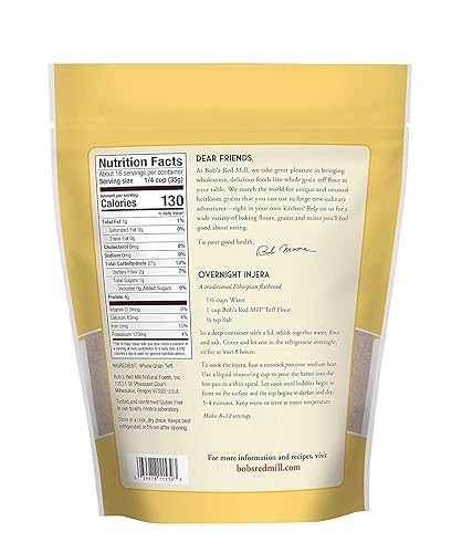 Miniatura 3 de Harina de Teff Bob's Red Mill, 25 Libras