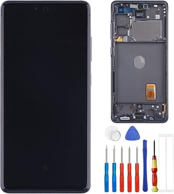 AMOLED Display Compatible with Samsung Galaxy S20 FE SM-G780F SM-G780F/DSM 6.5" LCD Touch Screen Display Assembly with ToolsAura Black