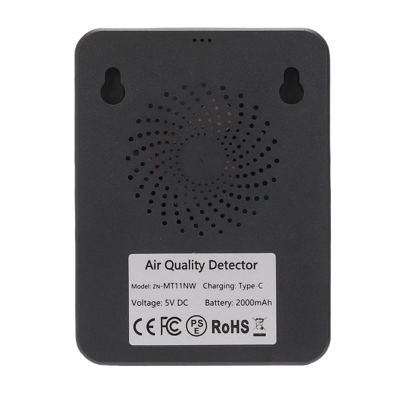Kavolet Medidor de CO2 Interior WiFi para Monitor Inteligente de Calidad del Aire 5 en 1 con Pantalla LCD, Detector Sensor Infrarrojo para Gimnasio y Invernadero (MT11NW Negro, Sensor infrarrojo WiFi)