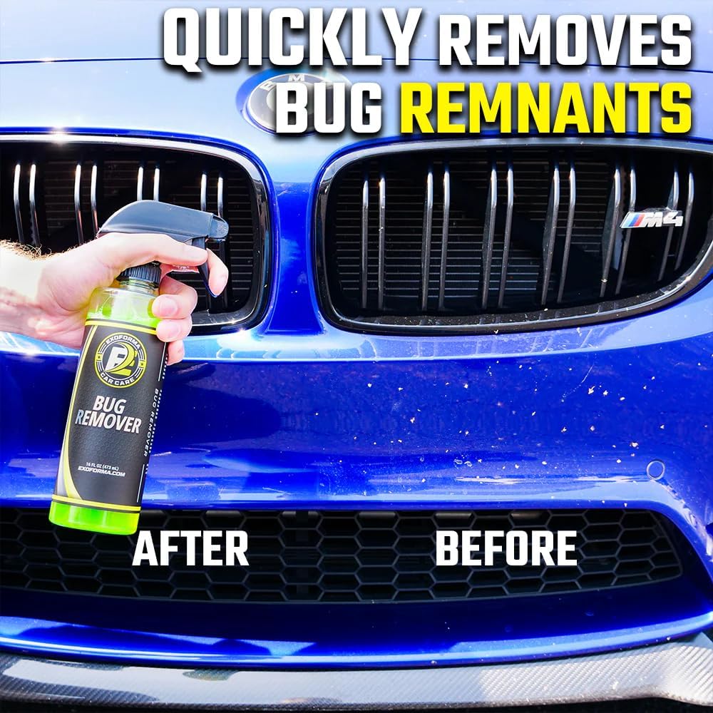 ExoForma Bug Remover - 16 oz Bug Spray Remover, Effortlessly Dissolves Bugs and Bug Splatter - Quick & Safe for Car Paint, Rubber, Metal, Glass, Chrome & More - Image 2