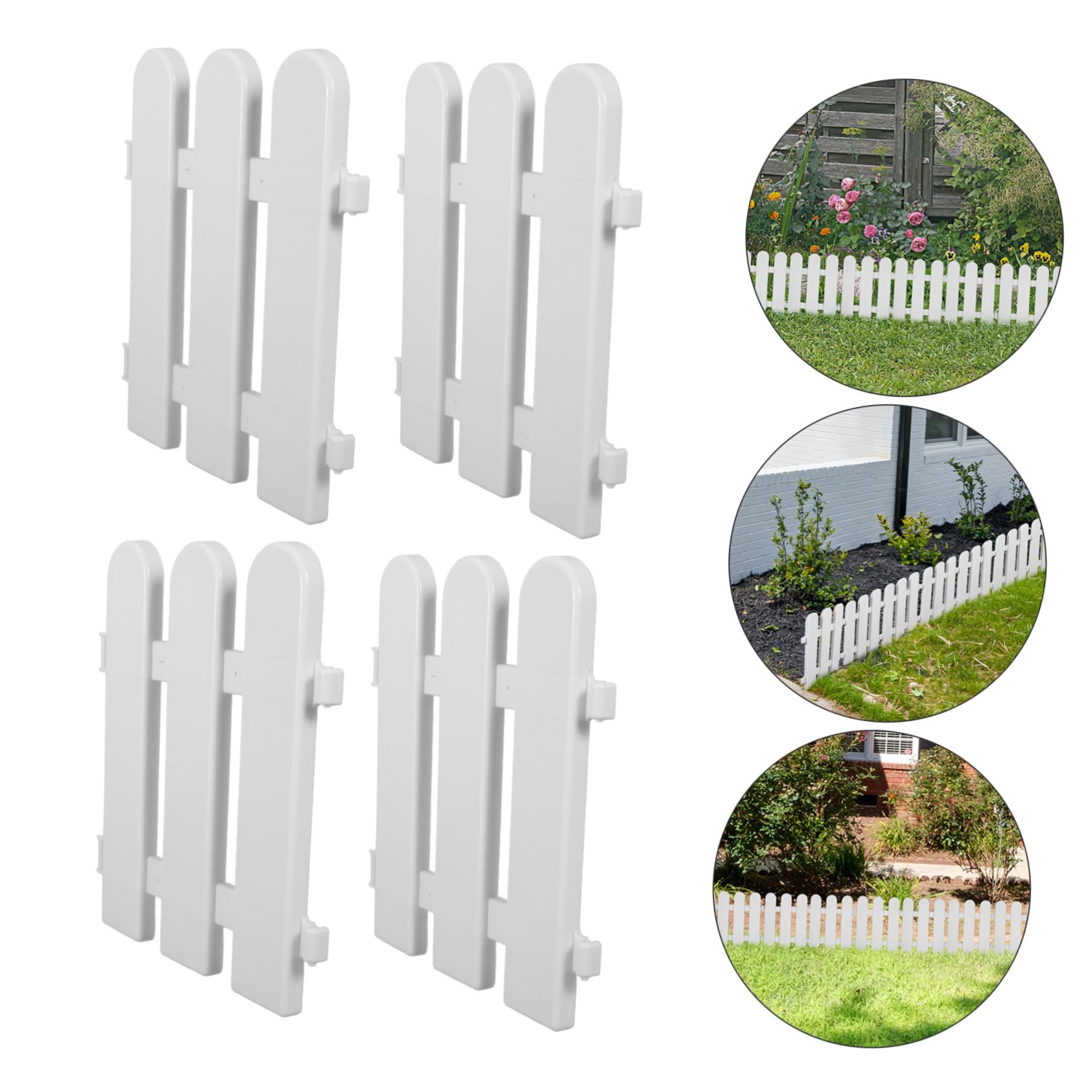 Didiseaon Hochrealistischer Mini Zaun Aus Kunststof Produktbild-Vorschau 2