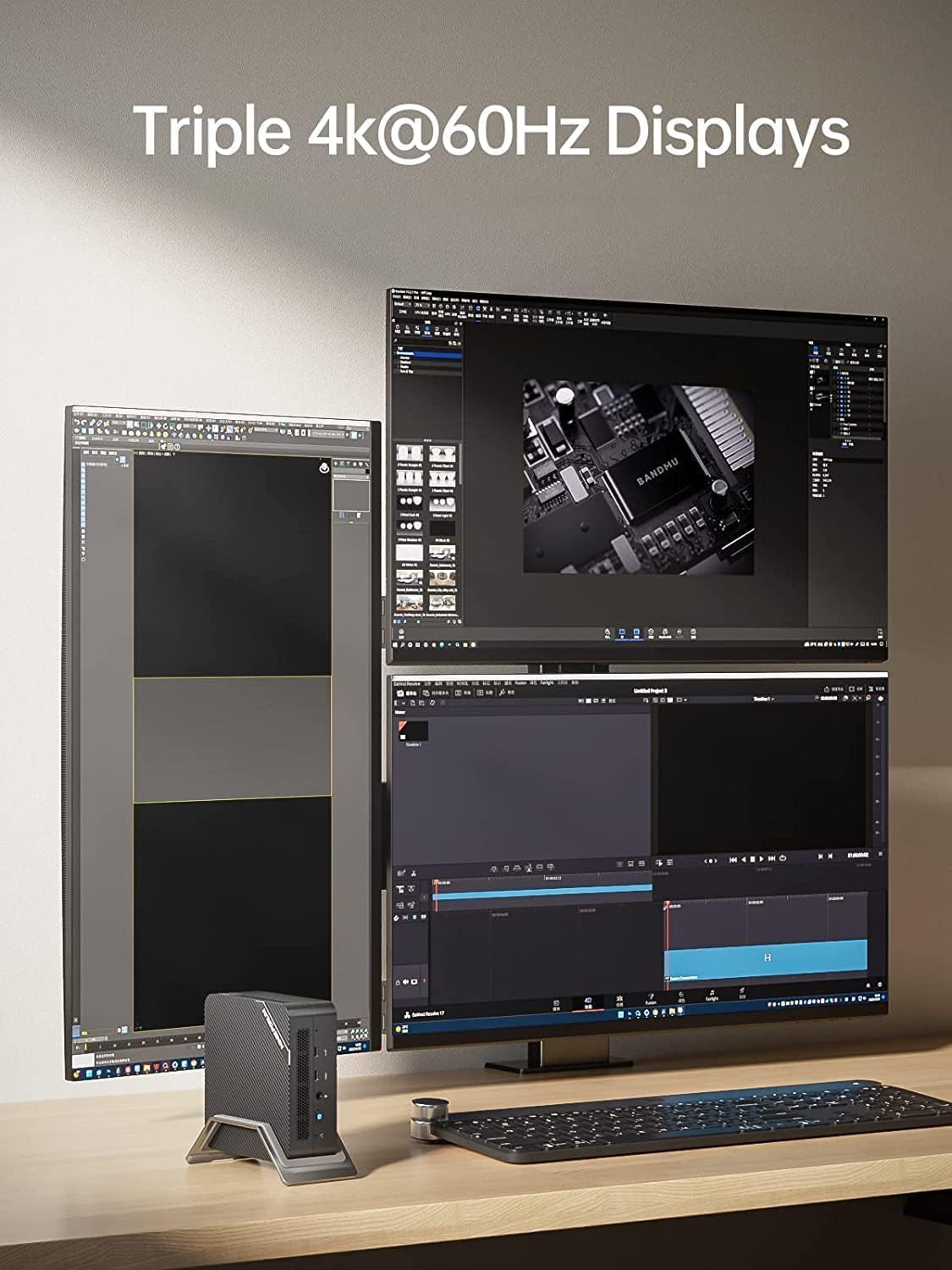 MINISFORUM UM773 Lite Mini PC, processore AMD Ryzen 7 7735HS (fino