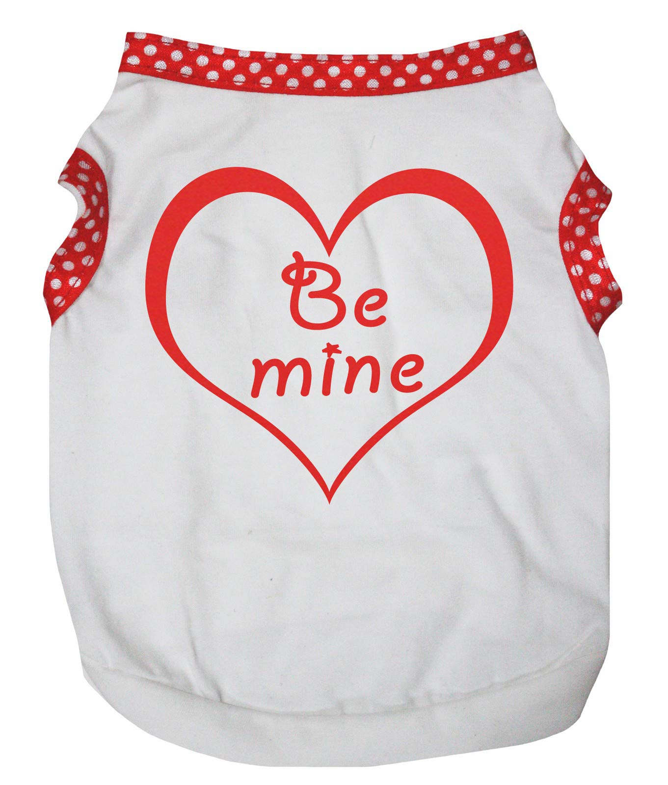 Petitebella Heart of Be Mine Puppy Dog Shirt (White, XXX-Large)