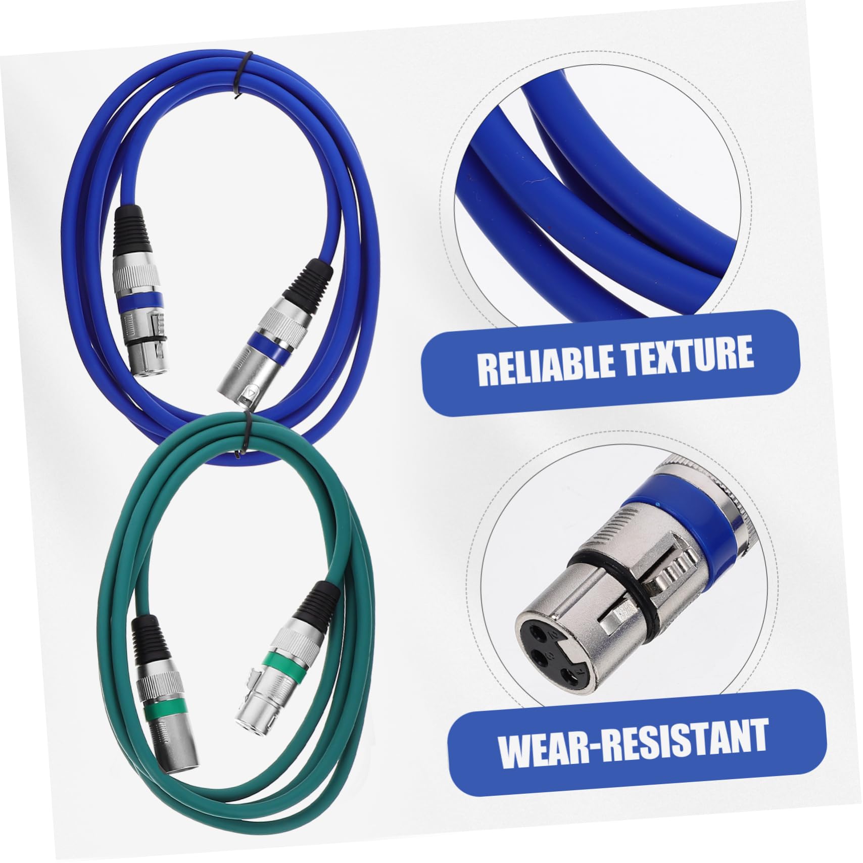 Sosoport 4 Sätze Xlr Kabel Xlr Männchen Zu Weibchen Mikrofonkabel Und Flexibles Und Langlebiges Audiokabel Für Professionelle Anwendungen 3 Stück * 4