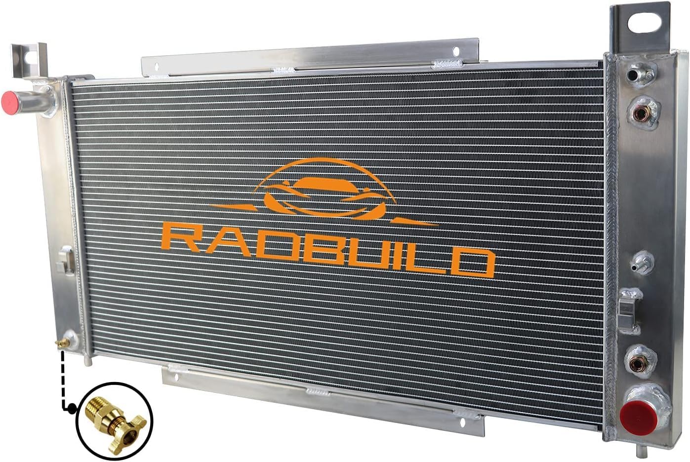 3 Row Aluminum Radiator for 1999-2013 Chevy Silverado 1500 2500/GMC Sierra 1500 CU2334 Suburban Taho Yukon XL Cadillac V6 V8 Pickup Radiators